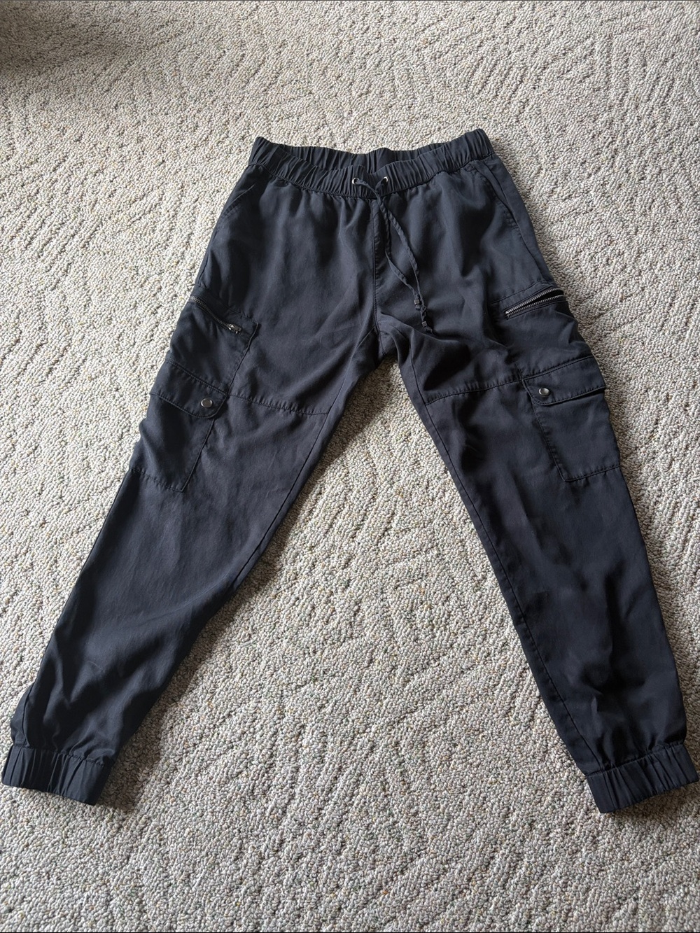 Banana Republic Black Cargo Joggers